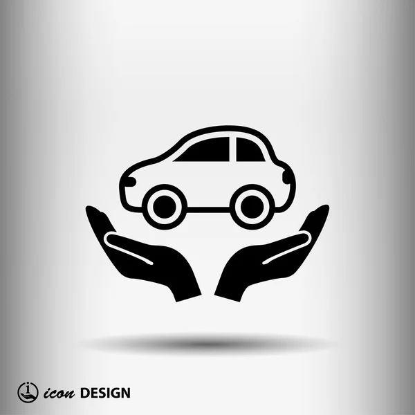 Pictograph of car icon — Stock Vector