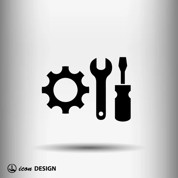 Pictograph of gear icon — Stock Vector