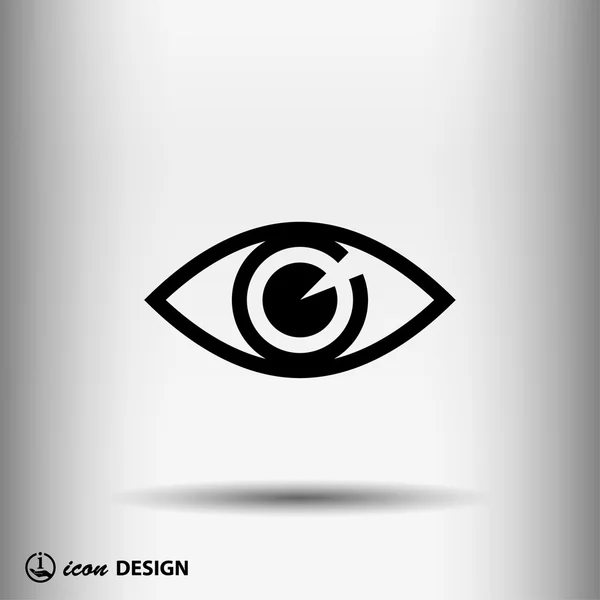 Pictograma do ícone do olho — Vetor de Stock