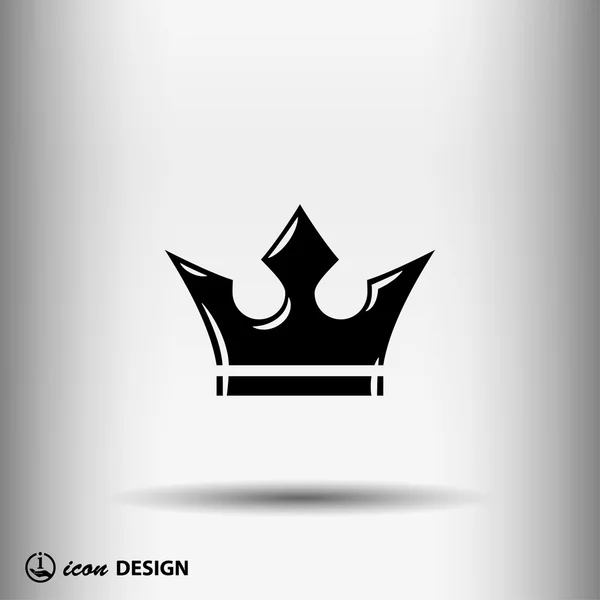 Pictogramme de l'icône de la couronne — Image vectorielle