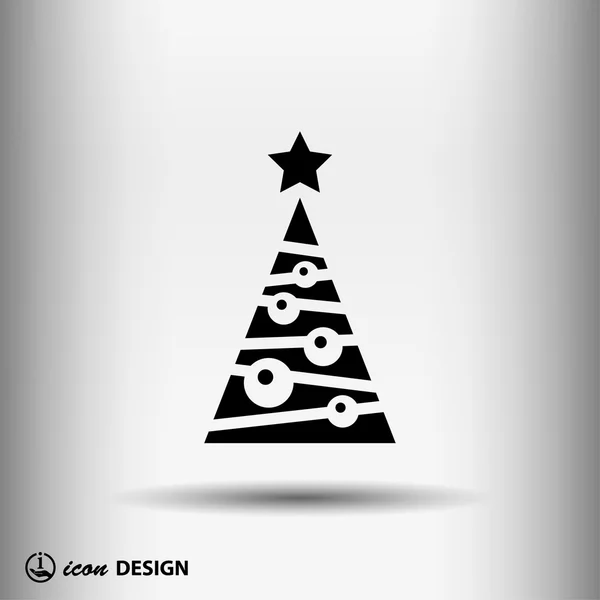 Pictografía del árbol de Navidad — Vector de stock