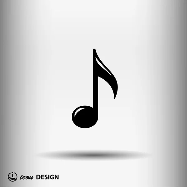 Pictogramme de note de musique — Image vectorielle