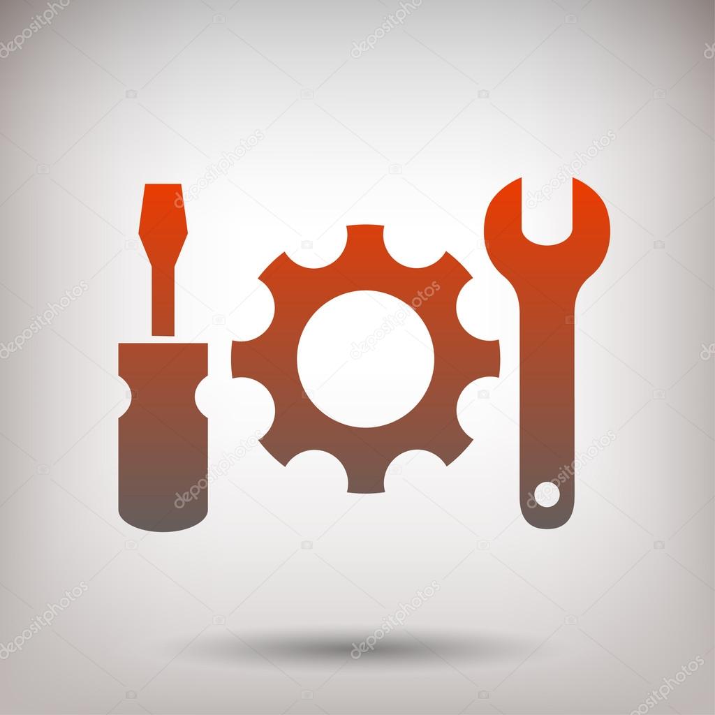 Pictograph of gear icon