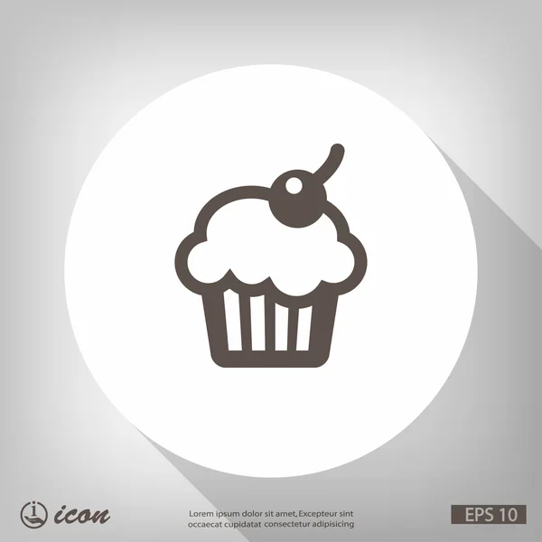 Pictograph of cake icon — Stock Vector