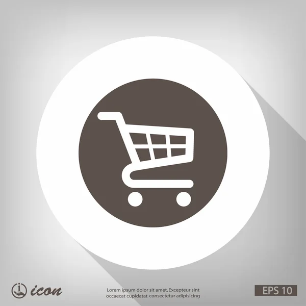 Pictografía del carrito de la compra — Vector de stock