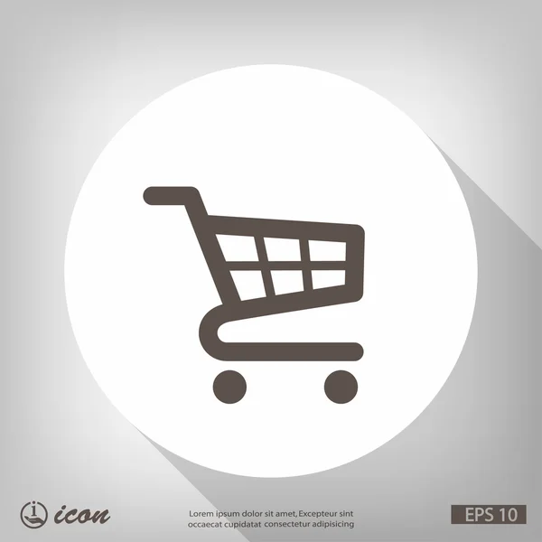 Pictografía del carrito de la compra — Vector de stock