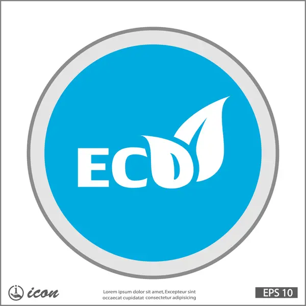 Pictograph av eco-ikonen — Stock vektor