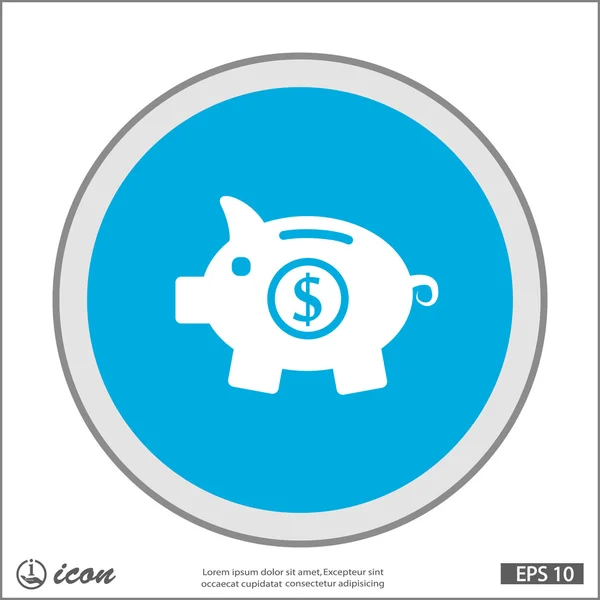 Pictograma do ícone da caixa de dinheiro —  Vetores de Stock