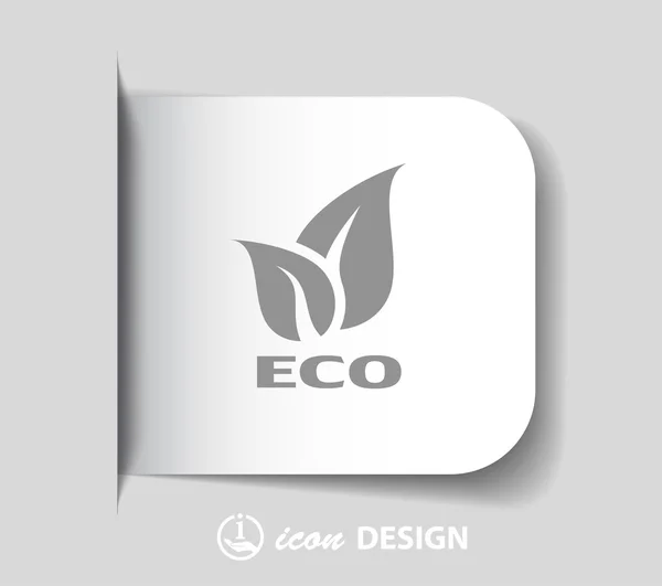 Pittogramma dell'icona eco — Vettoriale Stock