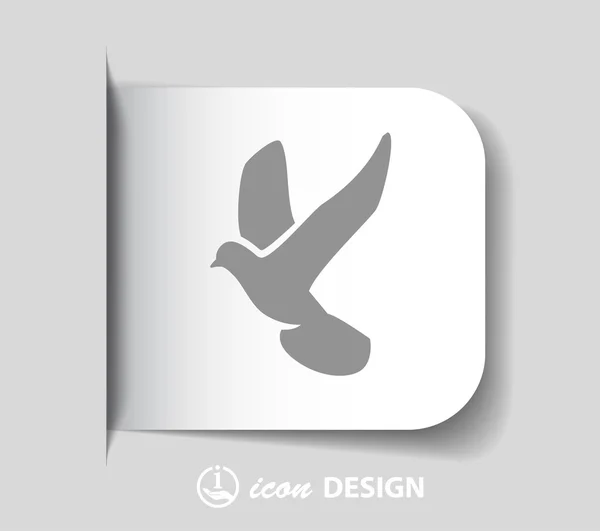 Pictograph voor vogel icon — Stockvector