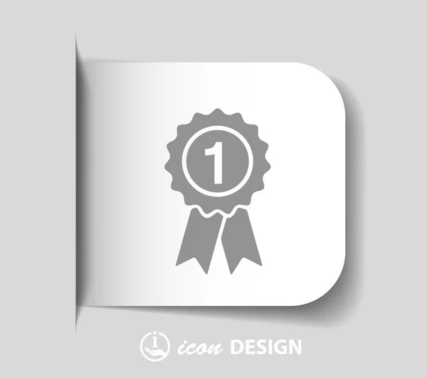 Pictograph of award icon — Stock Vector