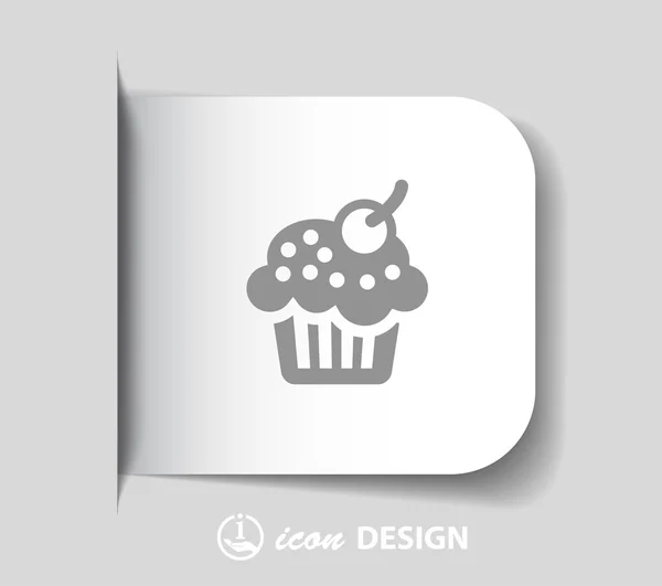 Pictograph van taart-pictogram — Stockvector