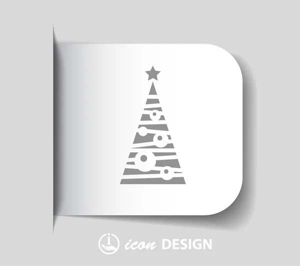 Pictografía del árbol de Navidad — Vector de stock