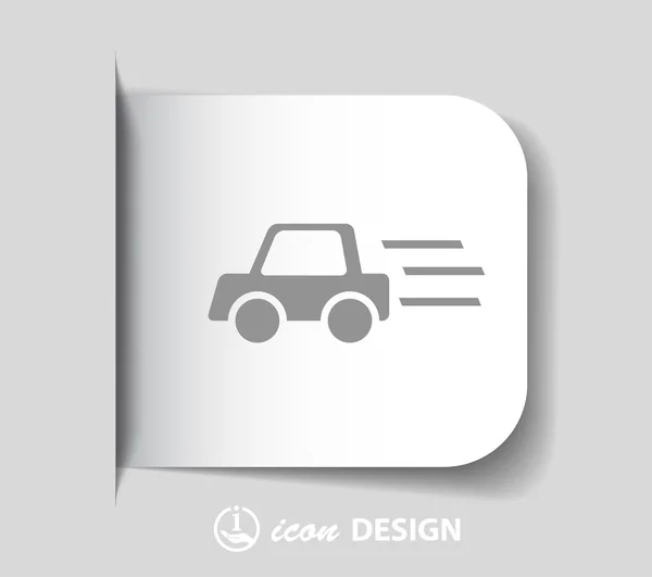 Pictografía del icono del coche — Vector de stock