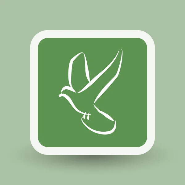 Pictograph för bird icon — Stock vektor