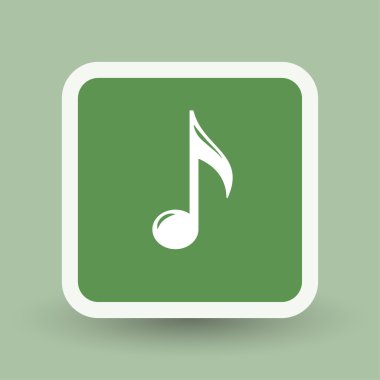 müzik not simgesini resim