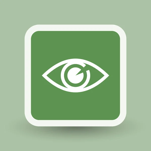 Pictograph of eye icon — Stock Vector