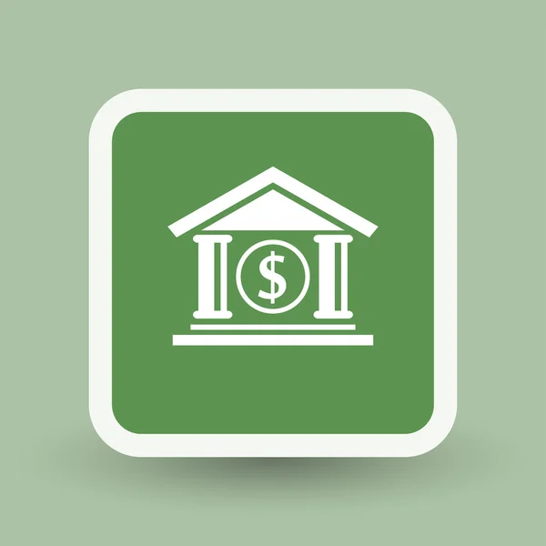 Pictograph van bank pictogram — Stockvector