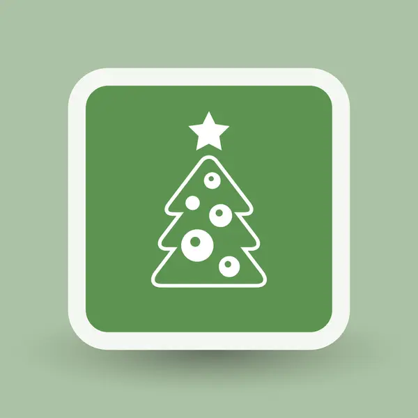 Εικονόγραμμα του χριστουγεννιάτικου δέντρου — Διανυσματικό Αρχείο