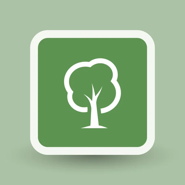 Pictograph av träd-ikonen — Stock vektor