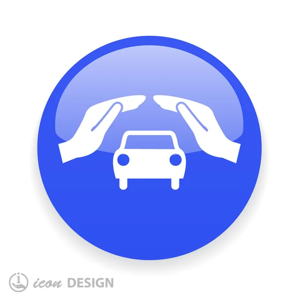 Pictograph of car icon — Stock Vector