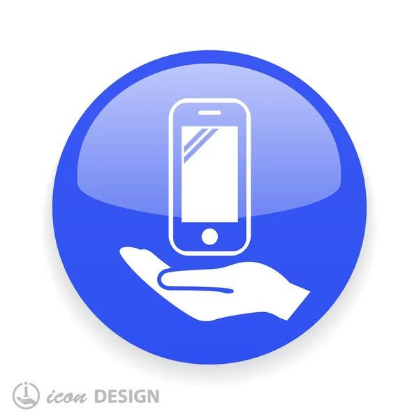 Pictografía del icono móvil — Archivo Imágenes Vectoriales