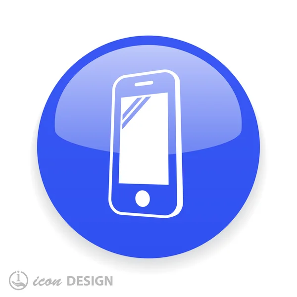 Pictografía del icono móvil — Archivo Imágenes Vectoriales
