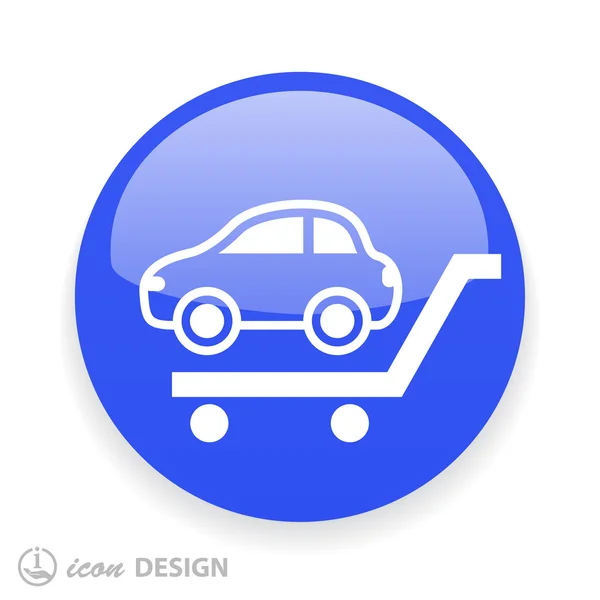 Pictograph of car icon — Stock Vector