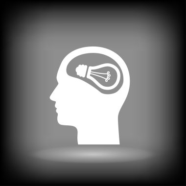 Ampul kafa kavramı simgesi