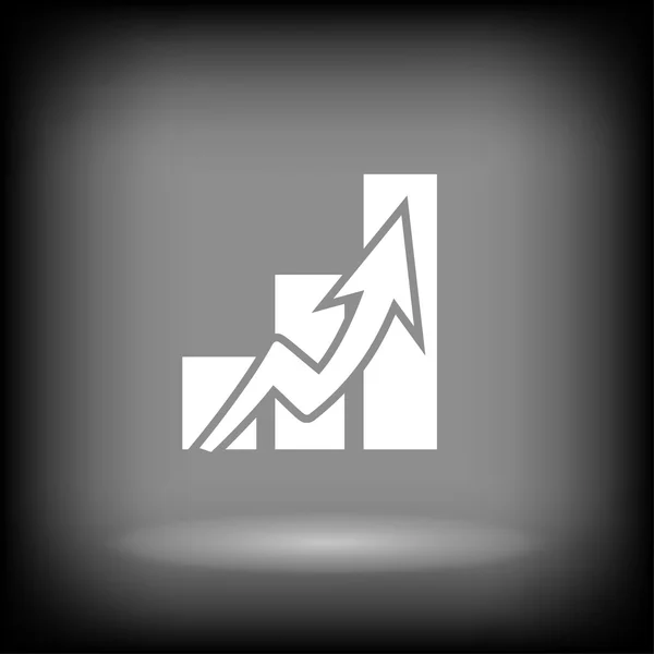 Pictograph van statistiek grafiek — Stockvector