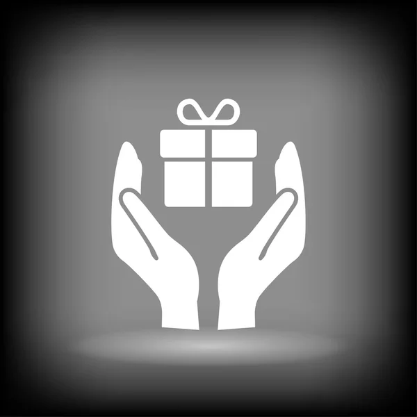 Piktogramm der Geschenkbox — Stockvektor