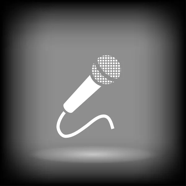 Icône de signe de microphone — Image vectorielle