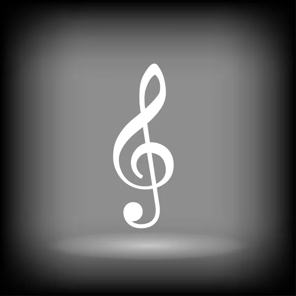 Piktogramm von Musik Schlüsselsymbol — Stockvektor