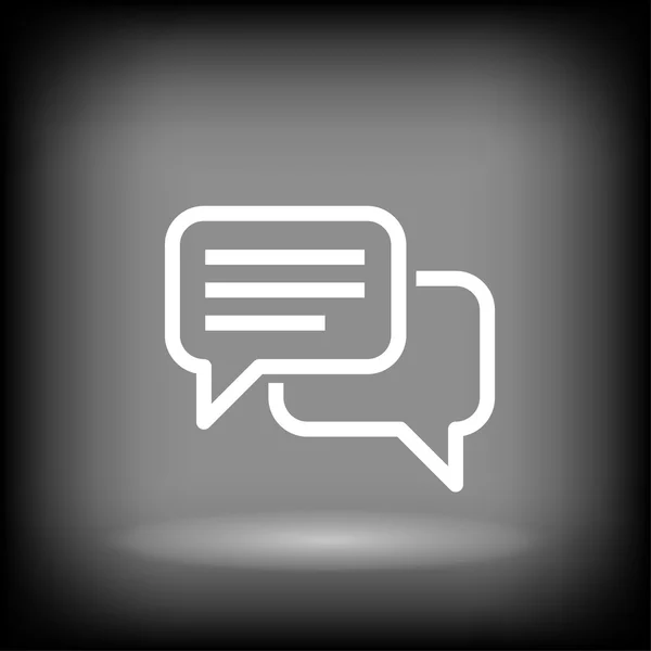 Піктограма повідомлення або балачки — стоковий вектор