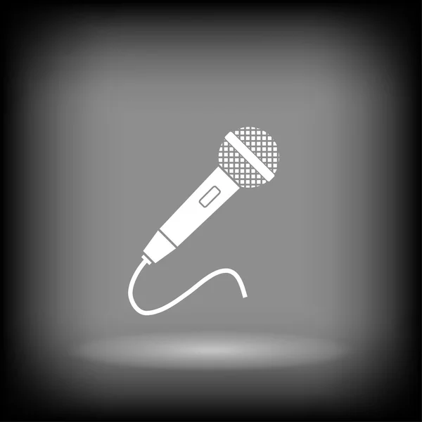 Icône de signe de microphone — Image vectorielle