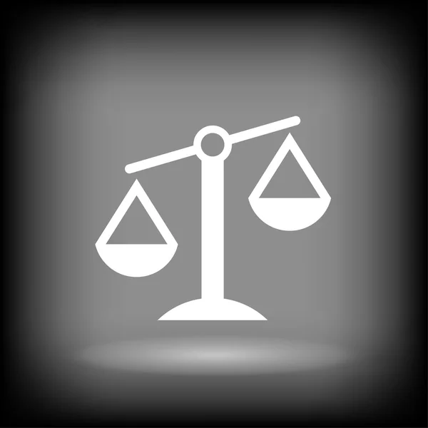 Balance de justice icône — Image vectorielle