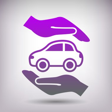 Araba simgesi holding eller