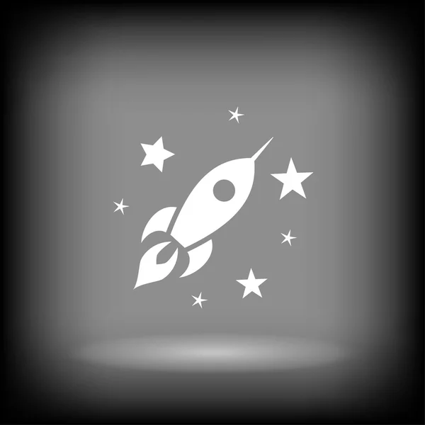 Signo de icono de cohete — Vector de stock