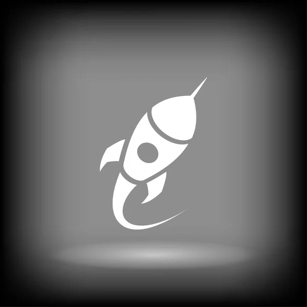Raket ikonen tecken — Stock vektor
