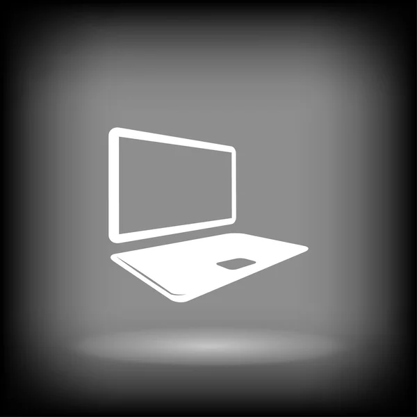 Pictogramme de l'icône de l'ordinateur — Image vectorielle