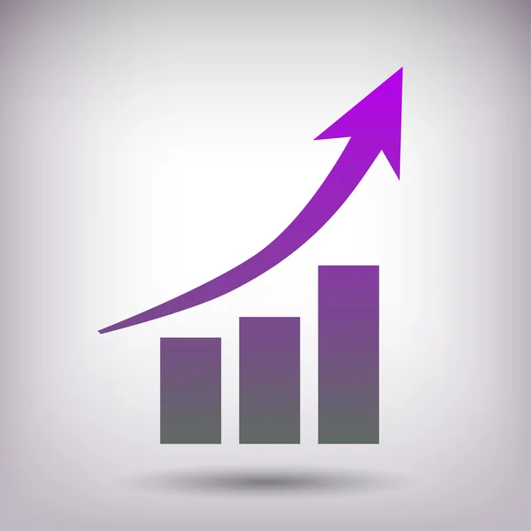 İstatistik grafik resim — Stok Vektör