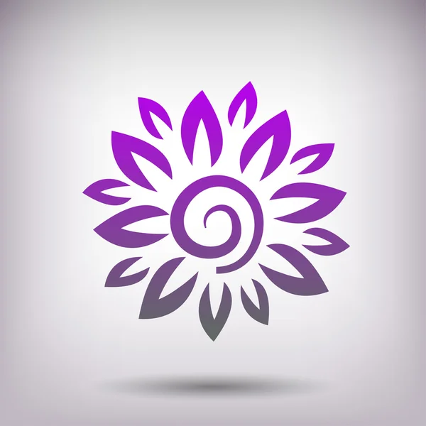 Pictogramme de fleur abstraite — Image vectorielle