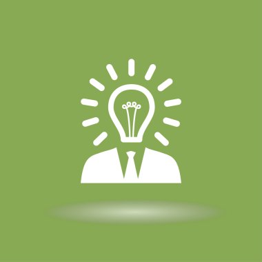 Ampul kafa kavramı simgesi