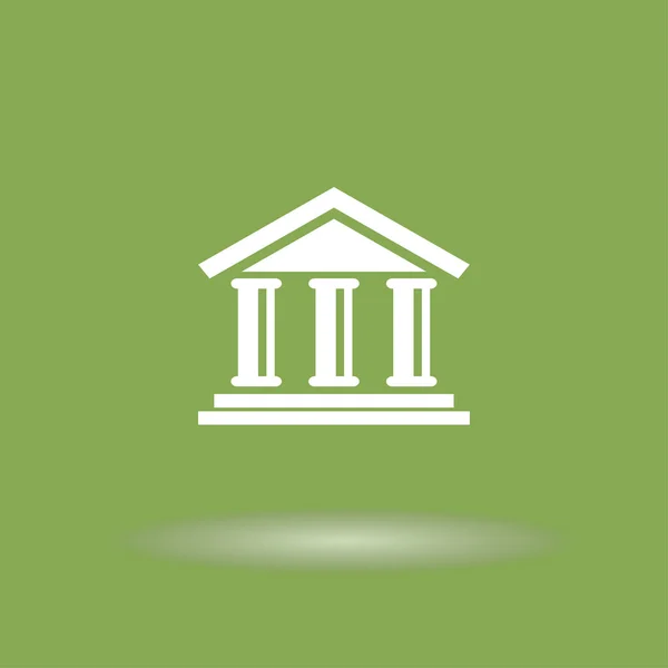 Pictograph van bank pictogram — Stockvector