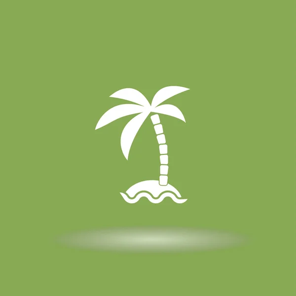 Pictograph van eiland pictogram — Stockvector
