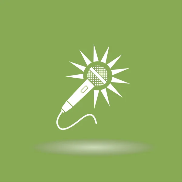 Pictogramme de l'icône du microphone — Image vectorielle