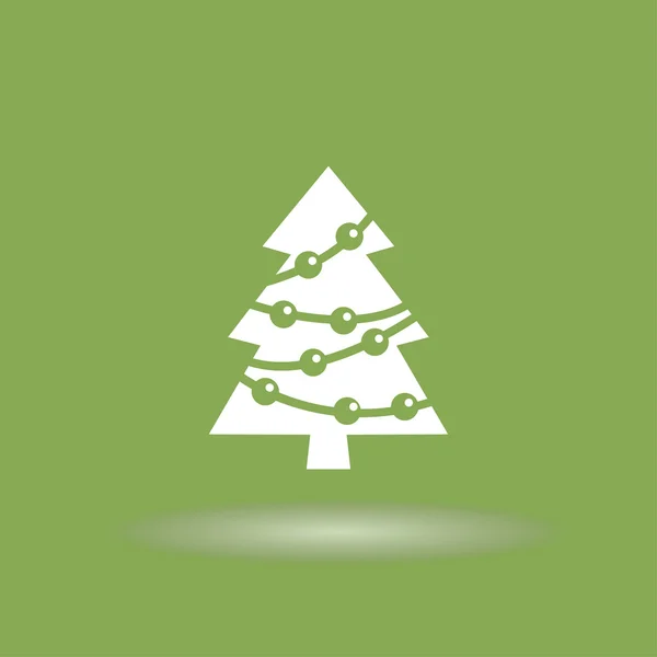 Pictograph van kerstboom — Stockvector