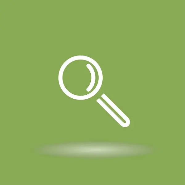 Search concept with magnifying glass icon — Stock Vector