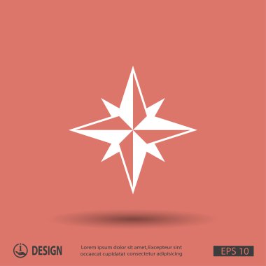 Rüzgar gülü pusula resim