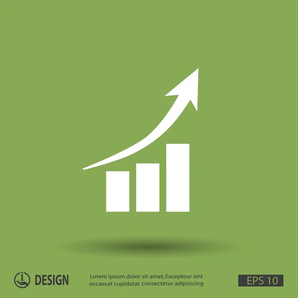 Piktograph der statistischen Graphik — Stockvektor